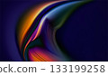 Vivid colors blend and swirl in an abstract design, creating a stunning visual effect against a dark backdrop. 133199258
