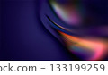 Curves of vibrant colors flow together in an abstract background art piece, creating a mesmerizing visual effect. 133199259