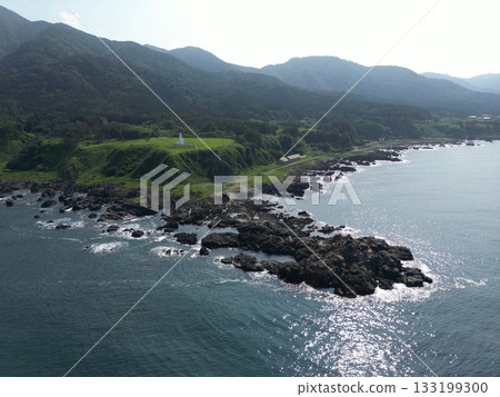 秋田縣八峰市千代崎燈塔（無人機拍攝） 133199300