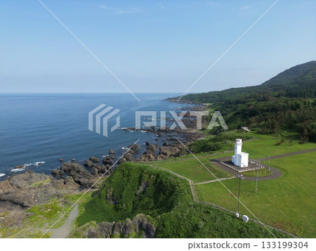秋田縣八峰市千代崎燈塔（無人機拍攝） 133199304
