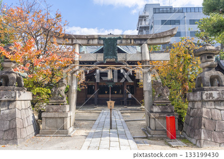 京都菅大神神社參拜殿秋葉季 133199430