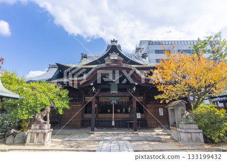 京都菅大神神社參拜殿秋葉季 京都菅大神神社參拜殿秋葉季 133199432