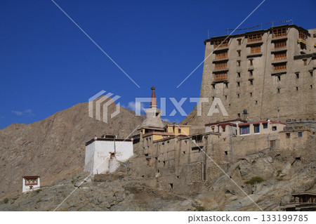 Namgyal Stupa, old stupa in Leh, India. Namgyal Stupa, old stupa in Leh, India. 133199785