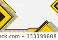 Modern abstract background with yellow black and grey geometric shapes for business 133199808