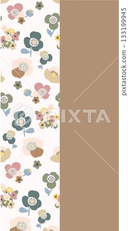 Soft Pastel Patterns with Florals Fruits and Cute Motifs for Notebook Designs 133199945