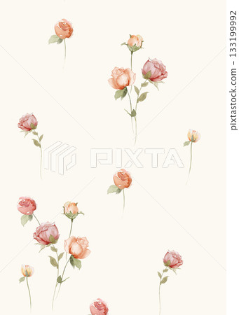Soft Pastel Patterns with Florals Fruits and Cute Motifs for Notebook Designs Soft Pastel Patterns with Florals Fruits and Cute Motifs for Notebook Designs 133199992
