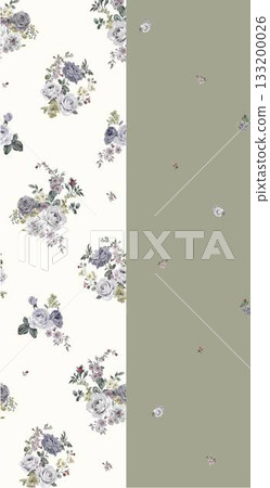 Soft Pastel Patterns with Florals Fruits and Cute Motifs for Notebook Designs 133200026