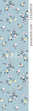 Soft Pastel Patterns with Florals Fruits and Cute Motifs for Notebook Designs 133200039