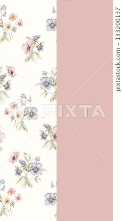 Soft Pastel Patterns with Florals Fruits and Cute Motifs for Notebook Designs Soft Pastel Patterns with Florals Fruits and Cute Motifs for Notebook Designs 133200137