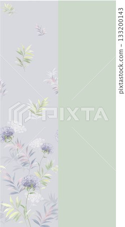 Soft Pastel Patterns with Florals Fruits and Cute Motifs for Notebook Designs 133200143