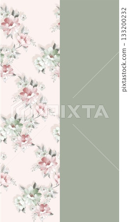 Soft Pastel Patterns with Florals Fruits and Cute Motifs for Notebook Designs 133200232