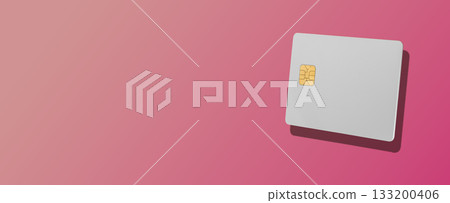 A blank bank card on background, symbolizing modern finance, electronic transactions, and the A blank bank card on background, symbolizing modern finance, electronic transactions, and the 133200406