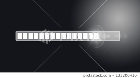 Abstract digital background with a glowing loading bar symbolizing technological progress, Abstract digital background with a glowing loading bar symbolizing technological progress, 133200410
