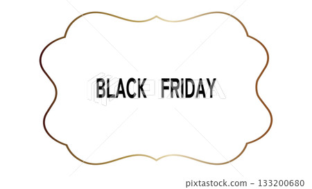 Black Friday frame material simple white background vector png 133200680