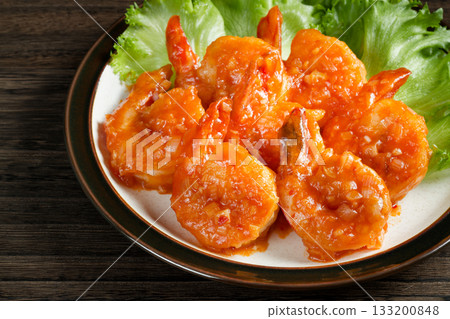 Boiled chili sauce of shrimp Boiled chili sauce of shrimp 133200848