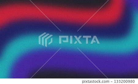 Abstract Horizontal Gradient Flow with Blurred Multicolor Bands on Dark Background 133200980