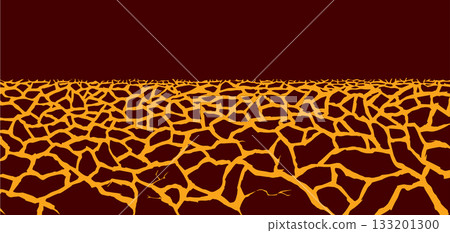Molten magma. Vector drawing of volcanic lava Molten magma. Vector drawing of volcanic lava 133201300