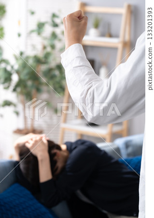 Couple Domestic Violence Fight 133201393