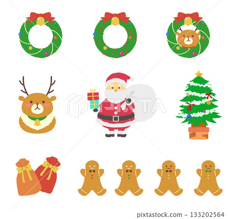 cute christmas material set cute christmas material set 133202564