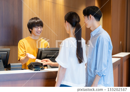 A woman shopping and making a mobile payment. Photo courtesy of Sports Club & Sauna Spa Renaissance Makuhari 24 A woman shopping and making a mobile payment. Photo courtesy of Sports Club & Sauna Spa Renaissance Makuhari 24 133202587