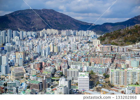 Cityscape of Busan Metropolitan City in Busan, South Korea 133202868