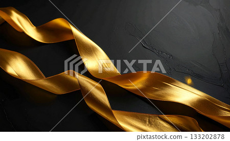 Black and gold background material, Black Friday image background, AI-generated image 133202878