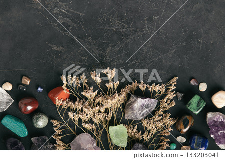 Dried Flowers and Crystals for Healing and Wellness 133203041