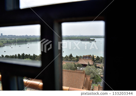 The Summer Palace and Kunming lake, complex of imperial Chinese gardens and palaces in Beijing, China The Summer Palace and Kunming lake, complex of imperial Chinese gardens and palaces in Beijing, China 133203344