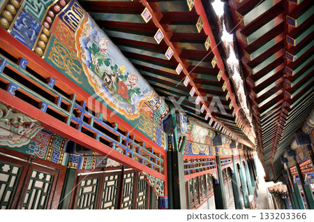 Stairs to the Tower of Buddhist Incense (Foxiangge) on the Longevity Hill of The Summer Palace in Beijing, China Stairs to the Tower of Buddhist Incense (Foxiangge) on the Longevity Hill of The Summer Palace in Beijing, China 133203366