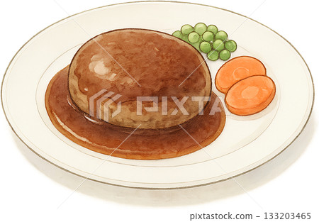 A subtle line drawing illustration 133203465