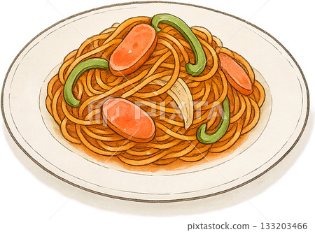 一幅線條柔和的插圖 133203466