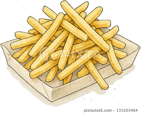 一幅線條柔和的插圖 133203484