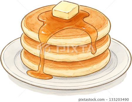 一幅線條柔和的插圖 133203490