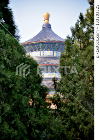 Historic landmark of Temple of Heaven, complex of imperial religious Confucian buildings in Beijing, China Historic landmark of Temple of Heaven, complex of imperial religious Confucian buildings in Beijing, China 133203525
