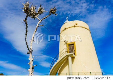Carbonera lighthouse, Punta Mala, La Alcaidesa, Spain. 133203613