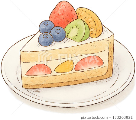 一幅線條柔和的插圖 133203921