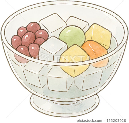 一幅線條柔和的插圖 133203928