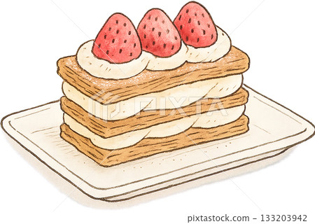 一幅線條柔和的插圖 133203942