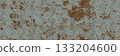 Rusty iron checkerplate industry realistic seamless bg with grunge texture 133204600
