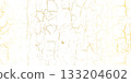 Gold overlay crack pattern on white as a seamless bg 133204602