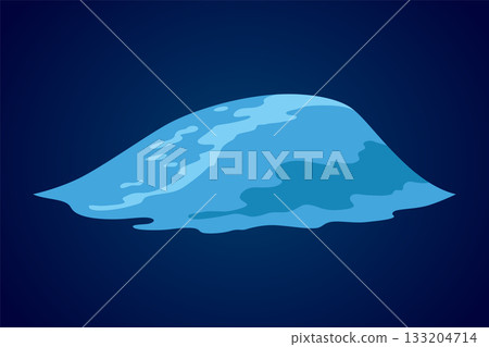 Animation water wave frame. Water splash for animation and visual effects. Sea or ocean wave with drops or splatters. Cartoon vector illustration 133204714