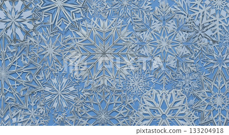 Snow motif in abstract art 133204918