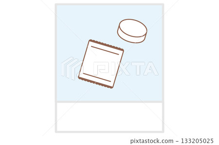 假牙清潔劑的簡單向量圖 133205025