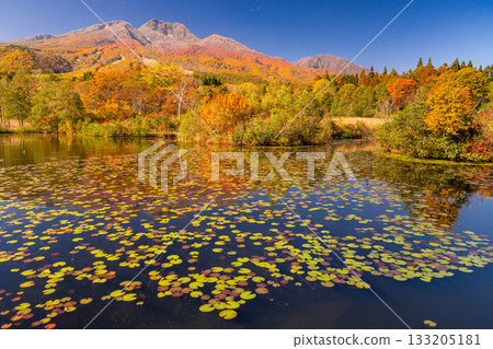 新潟縣：秋色最盛時的伊森池與妙高高原 133205181