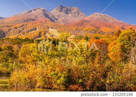 新潟縣：秋色最盛時的伊森池與妙高高原 133205198