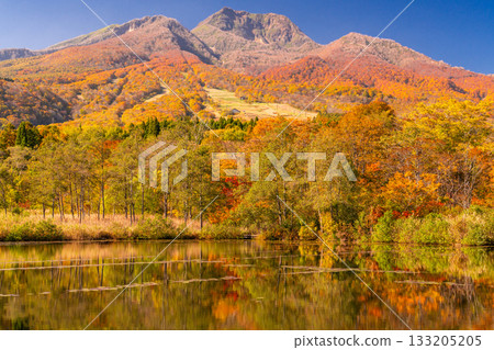 新潟縣：秋色最盛時的伊森池與妙高高原 133205205