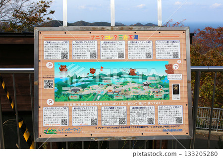 三方露台、三方五湖彩虹線、山頂公園、日本海、水月湖、日向湖、須賀湖、久串湖、若狹灣 133205280
