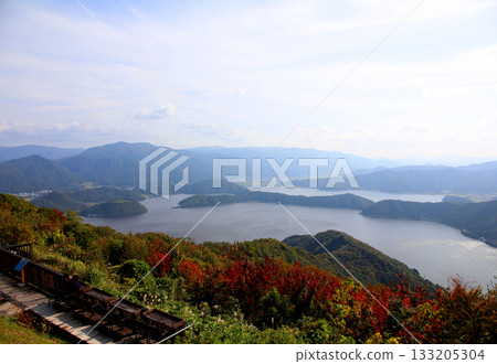 Mikata Terrace, Mikata Five Lakes Rainbow Line, Summit Park, Sea of Japan, Lake Suigetsu, Lake Hinata, Lake Suga, Lake Kugushi, Wakasa Bay 133205304