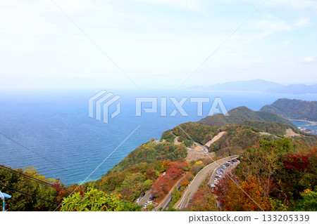 三方露台、三方五湖彩虹線、山頂公園、日本海、水月湖、日向湖、須賀湖、久串湖、若狹灣 133205339