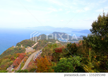 三方露台、三方五湖彩虹線、山頂公園、日本海、水月湖、日向湖、須賀湖、久串湖、若狹灣 133205340